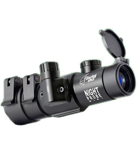 Bering Optics Night Probe Mini Night Vision Riflescope Clip-On Kit (Gen 3+ Unfilmed White Phosphor Tube, 24-40mm Scope)