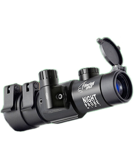 Bering Optics Night Probe Mini Night Vision Riflescope Clip-On Kit (Gen 3+ Unfilmed White Phosphor Tube, 24-40mm Scope)