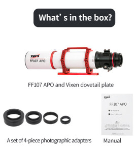 ZWO FF107 APO Astronomical Telescope OTA Only