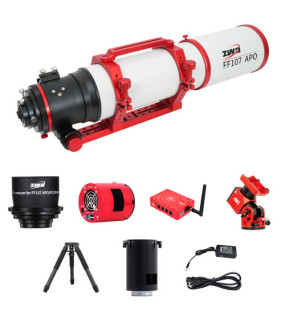ZWO FF107 Telescope with 26MP Astronomical Camera, GoTo Mount & Tripod Kit