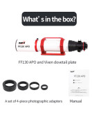 ZWO FF130 APO Astronomical Telescope (OTA Only)