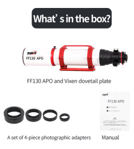 ZWO FF130 APO Astronomical Telescope (OTA Only)